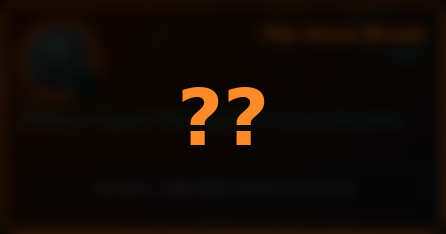 A shrouded, unknown realm card hidden in darkness with two glowing question marks